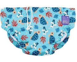 Bambino Mio Wasbare Zwemluier Turtle Bay Blauw - 6 tot 12 maanden