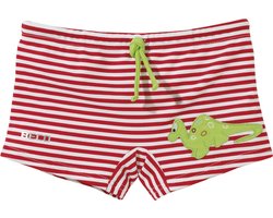 BECO zwembroek, boxer, rood/wit, maat 86