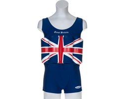 Beverly Kids UV drijfpakje Kinderen Great Britain - Blauw - Maat 92