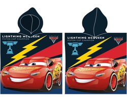 Disney Badponcho Cars Zwart Junior 50 X 115 Cm