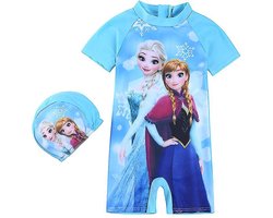 Disney Frozen -UV 50 - zwempak badpak - korte mouw - 1-2 jaar