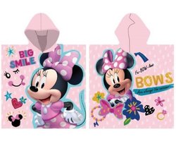 Disney Minnie Mouse poncho - badponcho 55 x 110 cm Roze