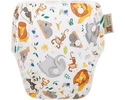 HappyBear - Zwemluier Wilde Dieren | 0-3 jaar - Wasbaar - Onesize