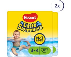 Huggies Little Swimmers - zwemluiers - maat 3/4 - (7 tot 15 kg) - voordeelverpakking - 72 stuks (6x12)