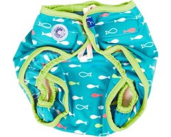 Imaginarium Aqua-Nappies Vissen - Wasbare Zwemluier - Blauw - Maat 80