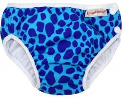 ImseVimse wasbare Zwemluier - Blue Leopard - XS 4-6 kg - blauw