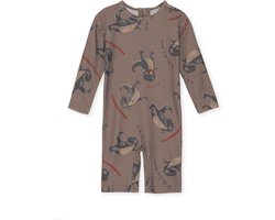 Konges Sløjd Aster onesie playsuit / Zwempak - Dansosaurus - Maat 12 maand