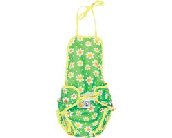 Kushies - luier -  wasbare zwemluier - badpak - maat 2 - 3/6 kg - groen - margriet