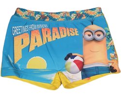 Minions zwembroek maat 98 full print  geel