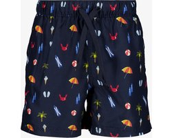 Osaga jongens zwemshort strand print donkerblauw - Maat 92 - Zwembroek