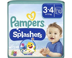 Pampers Splashers - Maat 3-4 (6 tot 11 kg) - Voordeelverpakking 12 Wegwerpbare Zwemluiers