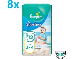 Pampers - Splashers - Maat 3-4 - Wegwerpbare Zwemluiers - 96 Stuks - Voordeelverpakking