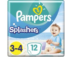 Pampers Splashers Wegwerpbare Zwemluiers - Maat 3-4 (6-11 kg) - 36 stuks - Voordeelverpakking