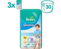 Pampers Splashers Wegwerpbare Zwemluiers - Maat 5-6 (14+ kg) - 30 stuks - Voordeelverpakking