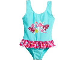 Playshoes UV badpak Kinderen Flamingo - Aquablauw/Roze - Maat 86/92