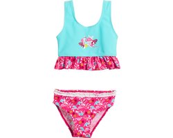 Playshoes UV bikini Kinderen Flamingo - Aquablauw/Roze - Maat 98/104