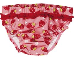 Playshoes UV herbruikbare Zwemluier Kinderen Aardbeien - Rood - Maat 62/68