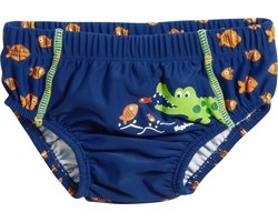 Playshoes UV wasbare Zwemluier Kinderen Krokodil - Blauw - Maat 62/68