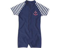 Playshoes UV zwempak Kinderen korte mouwen Maritime - Blauw - Maat 98/104