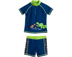 Playshoes UV zwemsetje Kinderen Krokodil - Blauw - Maat 86/92