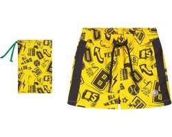 Quapi zwem short Benny empire yellow text