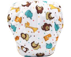 RAMBUX® - Zwemluier - Afrika - Wasbaar & Verstelbaar - Zwembroek voor Zwembad - Zwemshort Baby & Peuter - 3-15 KG - 0-3 Jaar