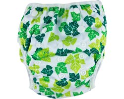 RAMBUX® - Zwemluier - Blaadjes - Wasbaar & Verstelbaar - Zwembroek voor Zwembad - Zwemshort Baby & Peuter - 3-15 KG - 0-3 Jaar