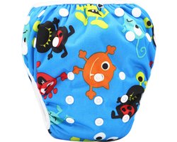 RAMBUX® - Zwemluier - Monsters - Wasbaar & Verstelbaar - Zwembroek voor Zwembad - Zwemshort Baby & Peuter - 3-15 KG - 0-3 Jaar