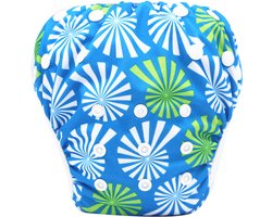 RAMBUX® - Zwemluier - Schelpen - Wasbaar & Verstelbaar - Zwembroek voor Zwembad - Zwemshort Baby & Peuter - 3-15 KG - 0-3 Jaar