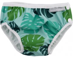 Vimse Groen Monstera - Wasbare Zwemluier S | 6-8 kgs - Vimse - Zwemkleding - OEKO-TEX® Standard 100