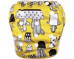 Zwemluier Cactus - Tot Ongeveer 15 kg - Zwemluier Herbruikbaar - Swimming Diaper - Vrolijke Print Luier om te zwemmen - Peuter Zwemluier - Baby zwemluier - Wasbare Zwemluier - Zwem Luier - Baby Zwemmen - Peuter Zwemmen - Swimming Diaper Cactus