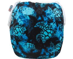 Zwemluier groot - schildpad | 8 t/m 25 kg | wasbare zwemluier | Kidzstore.eu