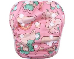 Zwemluier Roze Eenhoorn - Tot Ongeveer 15 kg - Zwemluier Herbruikbaar - Swimming Diaper - Vrolijke Print Luier om te zwemmen - Peuter Zwemluier - Baby zwemluier - Wasbare Zwemluier - Zwem Luier - Baby Zwemmen - Peuter Zwemmen- Swimming Diaper Unicorn