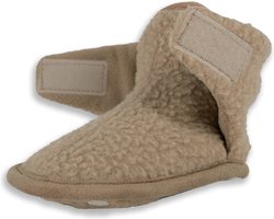 Babyslofjes antislip - Teddy - Beige - 12-18 maanden - Warm fleece