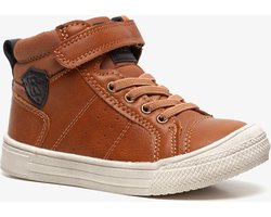 Blue Box hoge jongens sneakers cognac - Maat 25 - Uitneembare zool