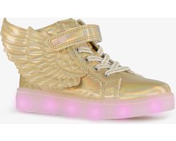 Blue Box hoge meisjes sneakers met lichtjes goud - Maat 27