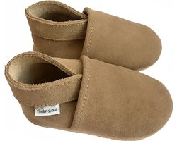 Bruine suede babyslofjes van Baby-Slofje maat 18/19 - Coca Mocha