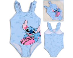 DISNEY Lilo en Stitch Meisjes badpak, blauw badpak, eendelig