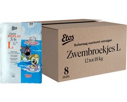 Etos Zwemluiers Voordeelverpakking - Woezel & Pip - L - 12 tot 18 kg - 10 x 8 stuks