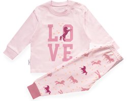 Frogs and Dogs - Horse F&D Pyjama | Roze meisjes jongens - Katoen - Maat 134/140