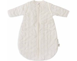 Jollein x Nijntje - Baby Slaapzak Winter Met Afritsbare Mouw 60cm - Rond - Miffy Jacquard Ivory - Winterslaapzak