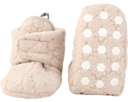 Lodger Babyslofjes winter - Blijven zitten - Fleece - 3-6M - Creme