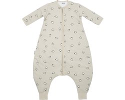 Meyco Baby Penguin baby winter slaapoverall jumper met vaste mouw - soft sand - 104cm - 2.5 TOG