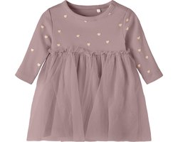 NAME IT NBFNADJA LS DRESS NOOS Meisjes Jurk - Maat 74