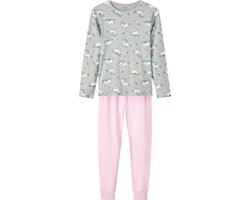 NAME IT NKFNIGHTSET GREY MELANGE UNICORN NOOS Meisjes Nacht setje - Maat 86/92