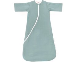 Pacco winterslaapzak - baby - met afritsbare mouwen - 90 cm - stone green - jersey katoen