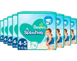 Pampers Splashers - Maat 4-5 (9 - 15kg) - Voordeelverpakking 8 x 11 Wegwerpbare Zwemluiers