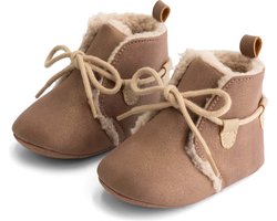 Prénatal Baby Laarzen - Baby Kleding Meisjes - Baby Schoentjes - Klittenband - Sandbrown - Maat 18