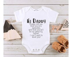 Romper papa 2024 2025 Daddy to be, Zwangerschapsaankondiging / bekendmaking, Aanstaande vader/papa Zwanger, 100% katoen, kraam cadeau, Vaderdag, Sinterklaas cadeau, rompertje met tekst, aanstaande papa ouders| maat 50