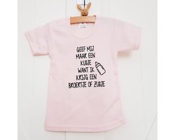 Shirt Aankondiging zwangerschap kusje broertje zusje Ik word grote zus | korte mouw | roze | maat 104 zwangerschap aankondiging bekendmaking Baby big sis sister